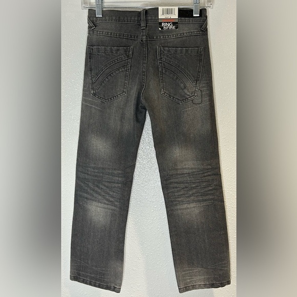Ring of Fire Boys Gray Jeans Straight Cut Size 8 - Picture 3 of 6